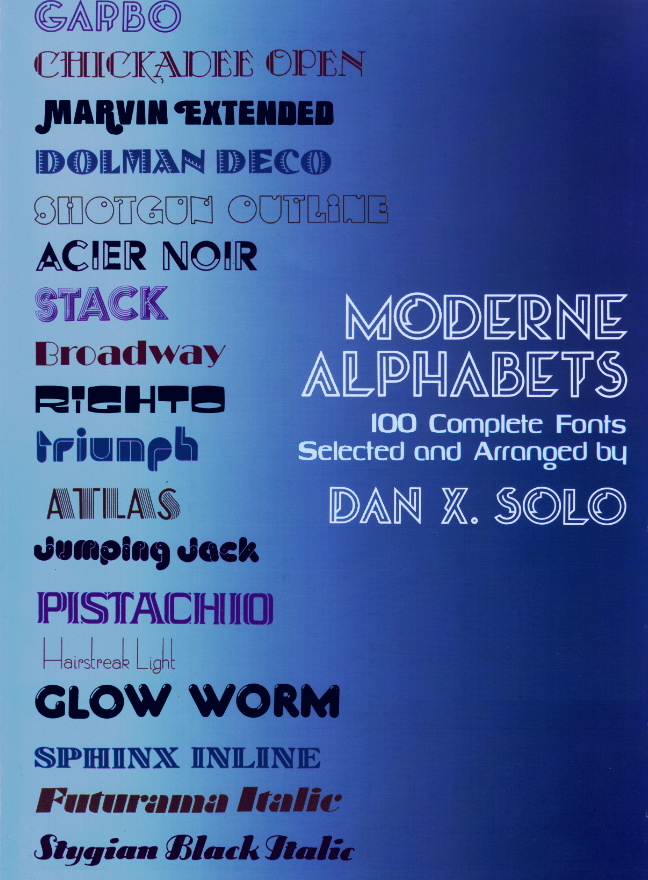 Moderne Alphabets 100 Complete Fonts