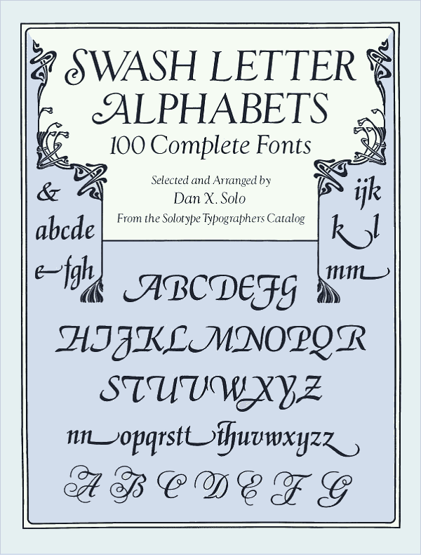 Swash Letter Alphabets 100 Complete Fonts