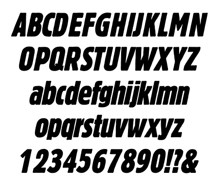Block Extra Condensed Italic