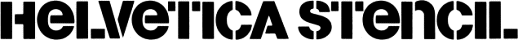 Helvetica Stencil